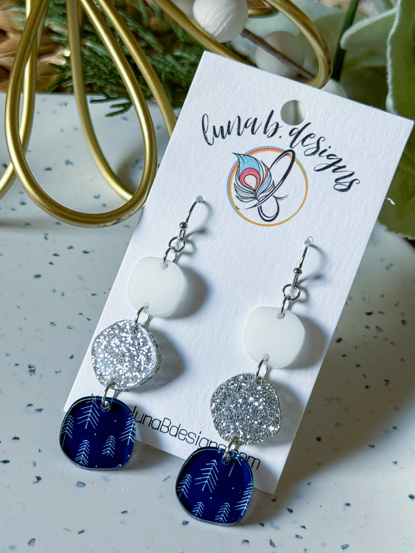 Christmas Collection: 3-tier Navy Trees