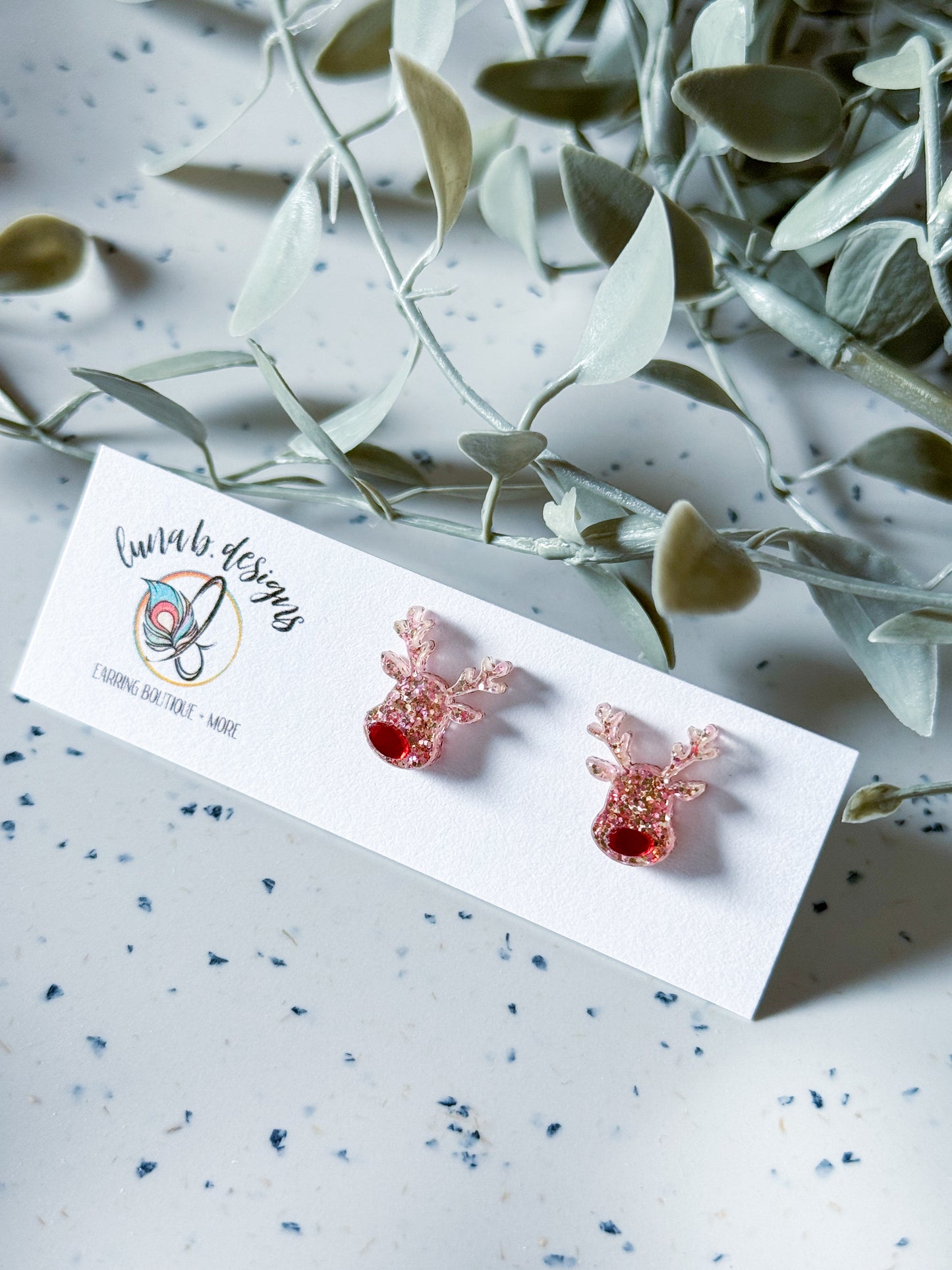 Christmas Collection Studs: Rudolph