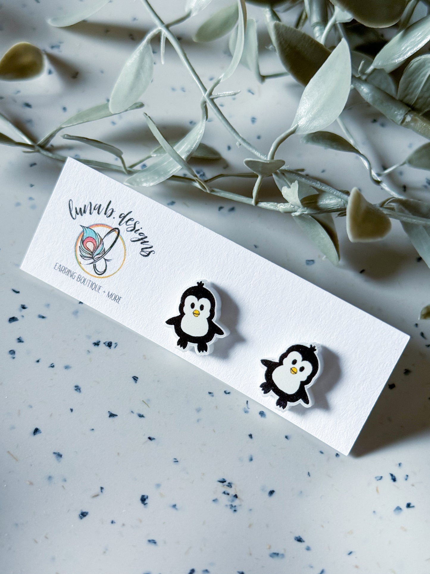 Christmas Collection Studs: Penguin