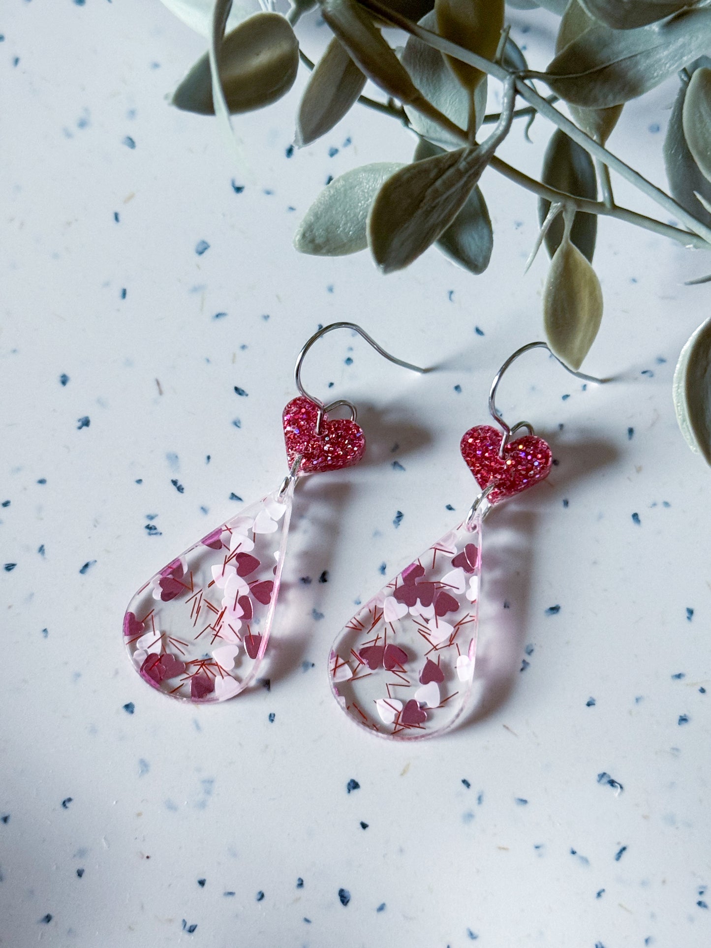 Valentine: Pink Heart Drops