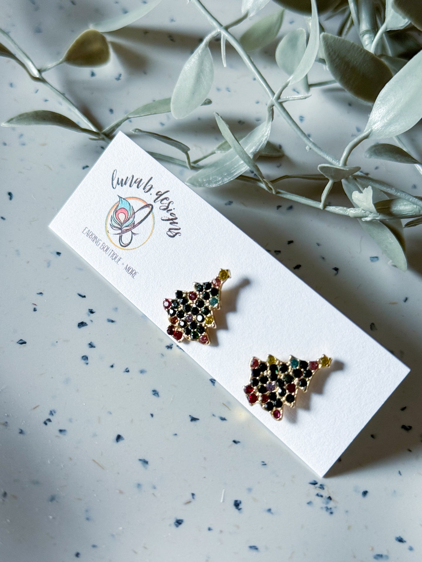 Christmas Collection Studs: Trees