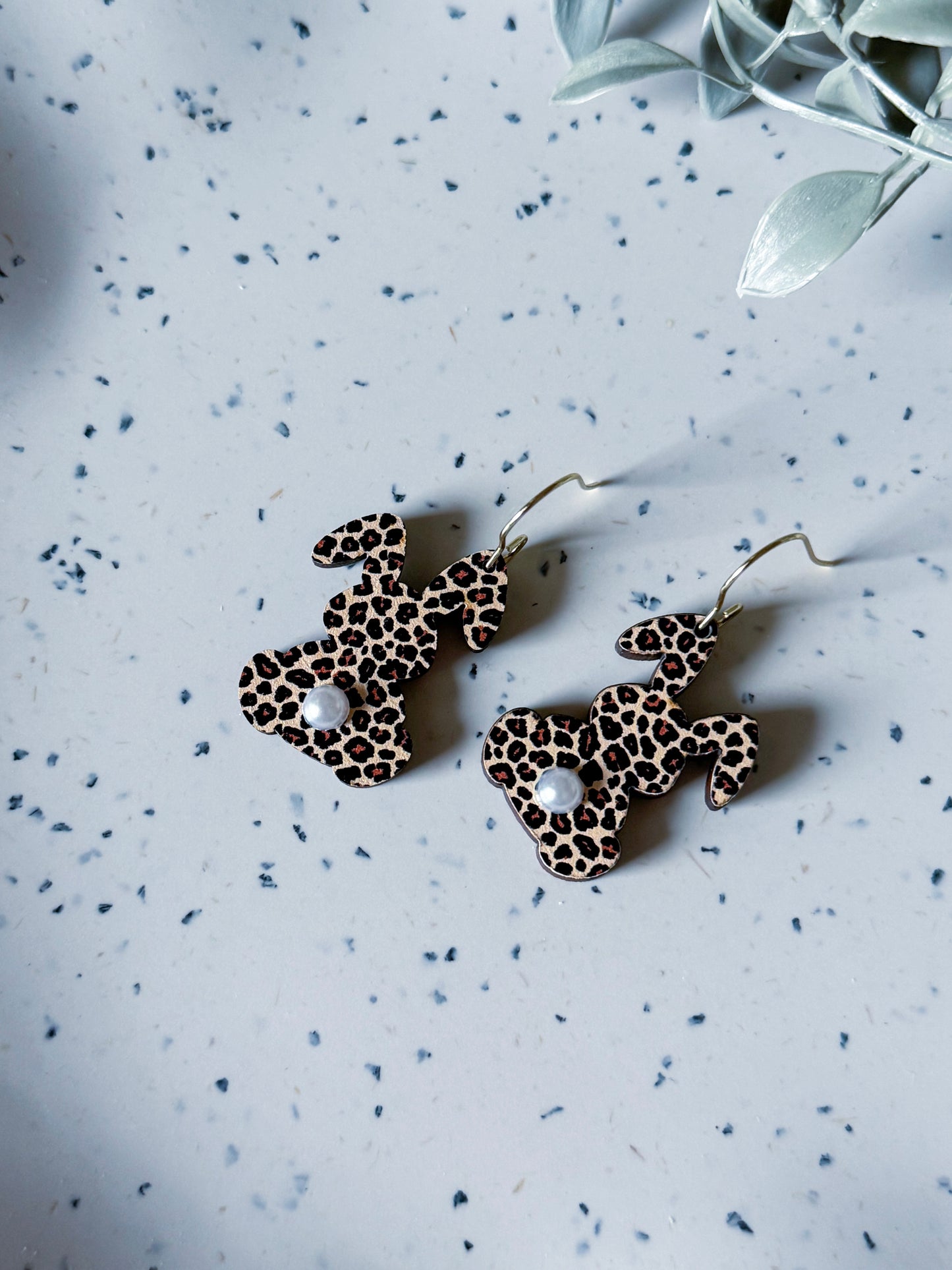 Spring & Easter: Leopard Bunny w/ Pearl