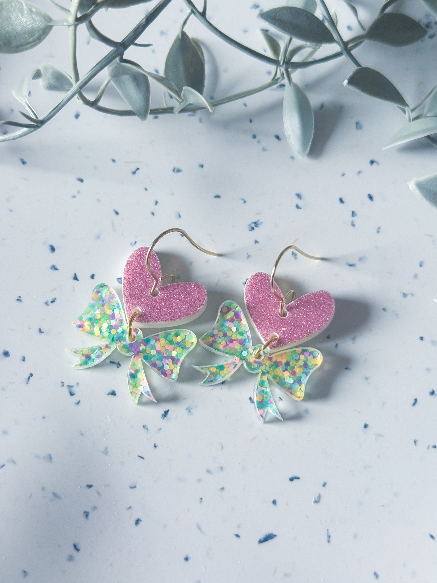 Valentine: Pink Heart w/ Multi Bow