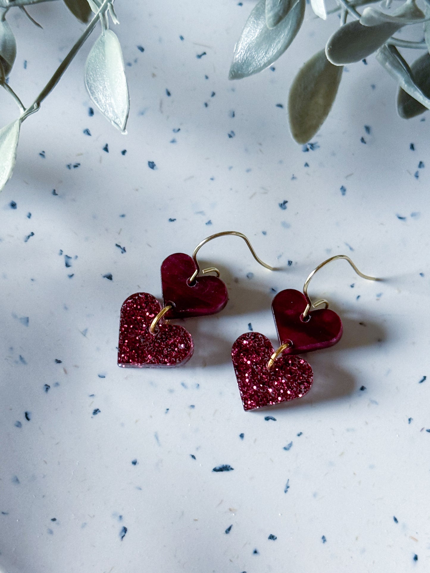 Valentine: Burgundy Hearts