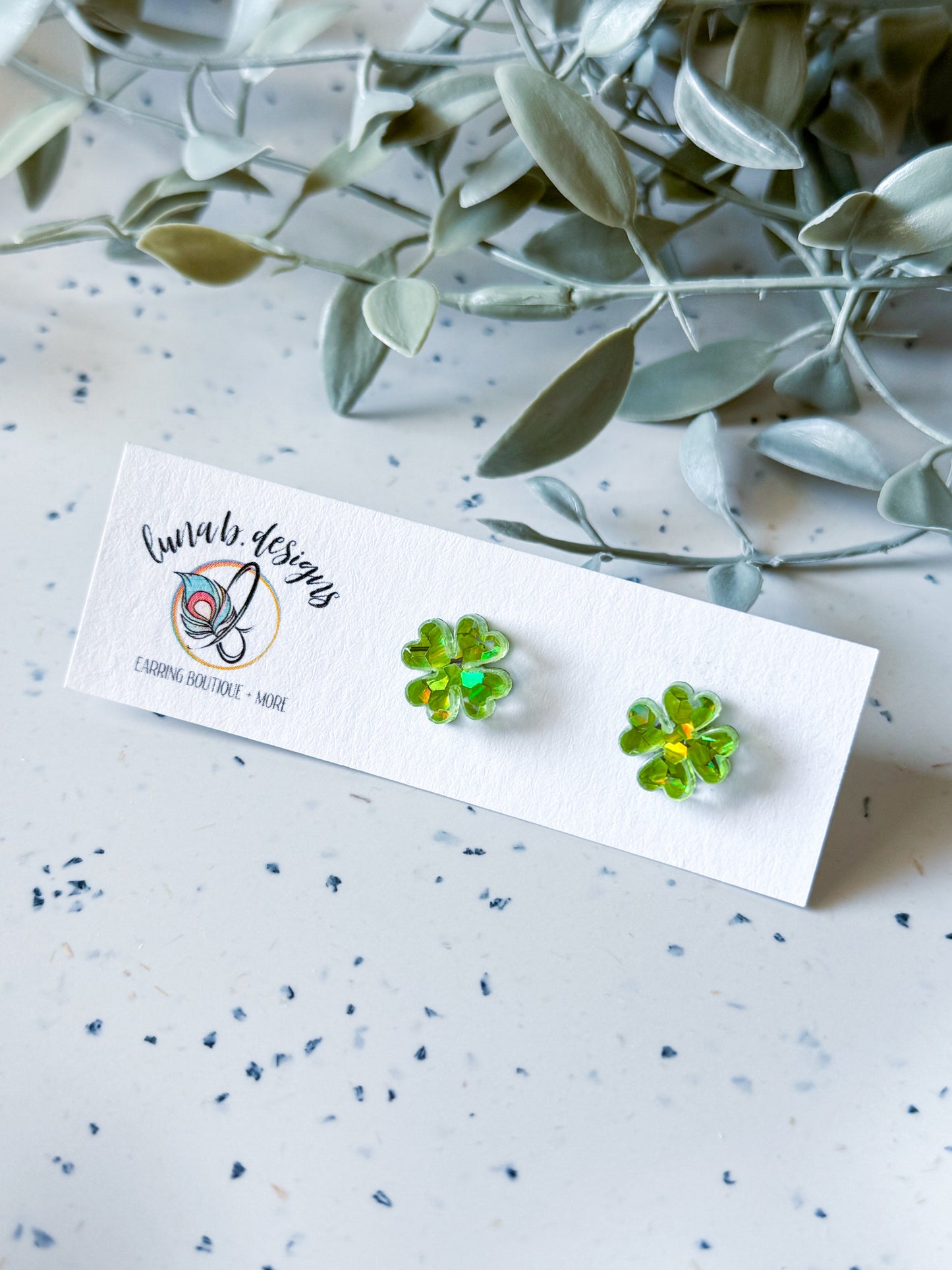 St. Patrick’s Day: Clover Studs