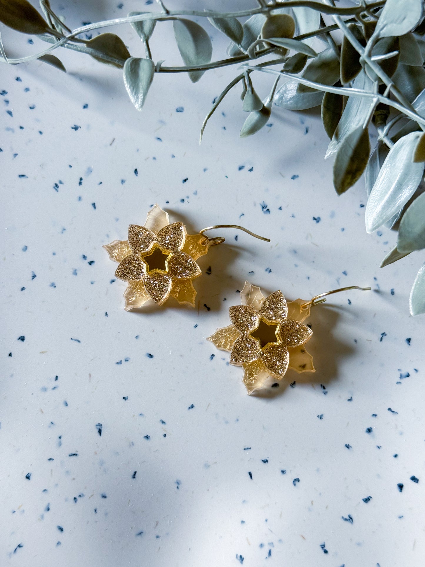 Christmas Collection: Poinsettias (Gold)