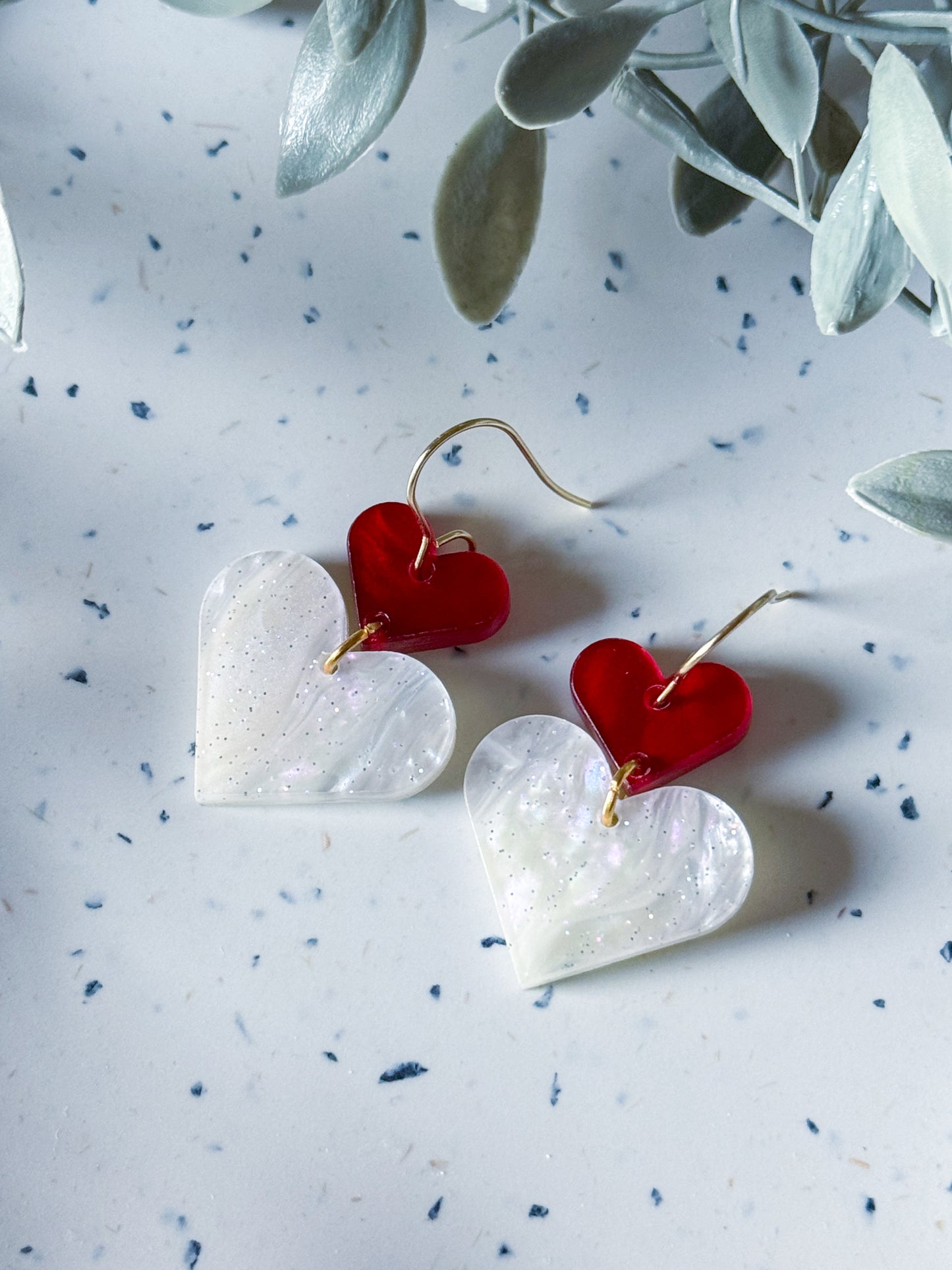 Valentine: Red/Pearl Hearts