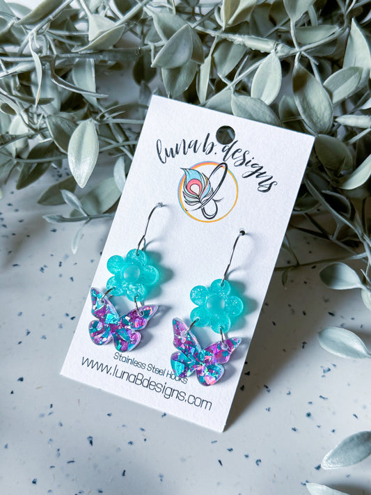 Spring & Easter: Purple/Teal Butterfly