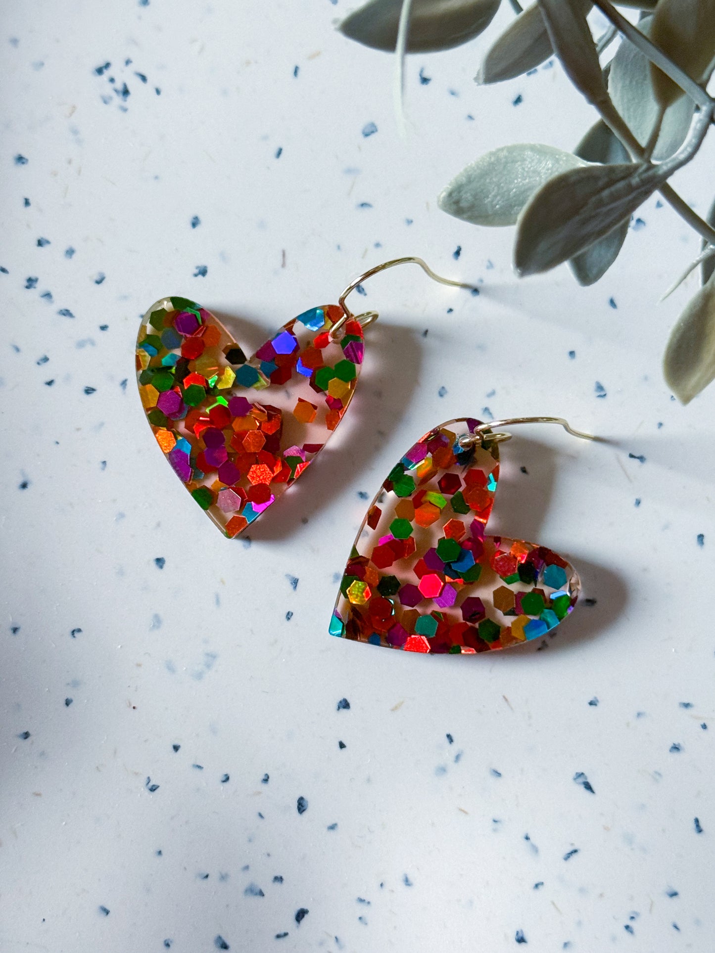 Valentine: Chunky Glitter Heart (Multi)