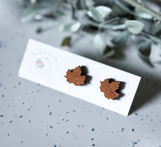 FALLoween: Leaf Studs