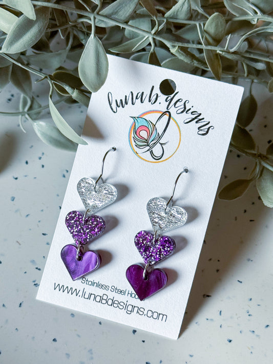 Valentine: Purple Hearts