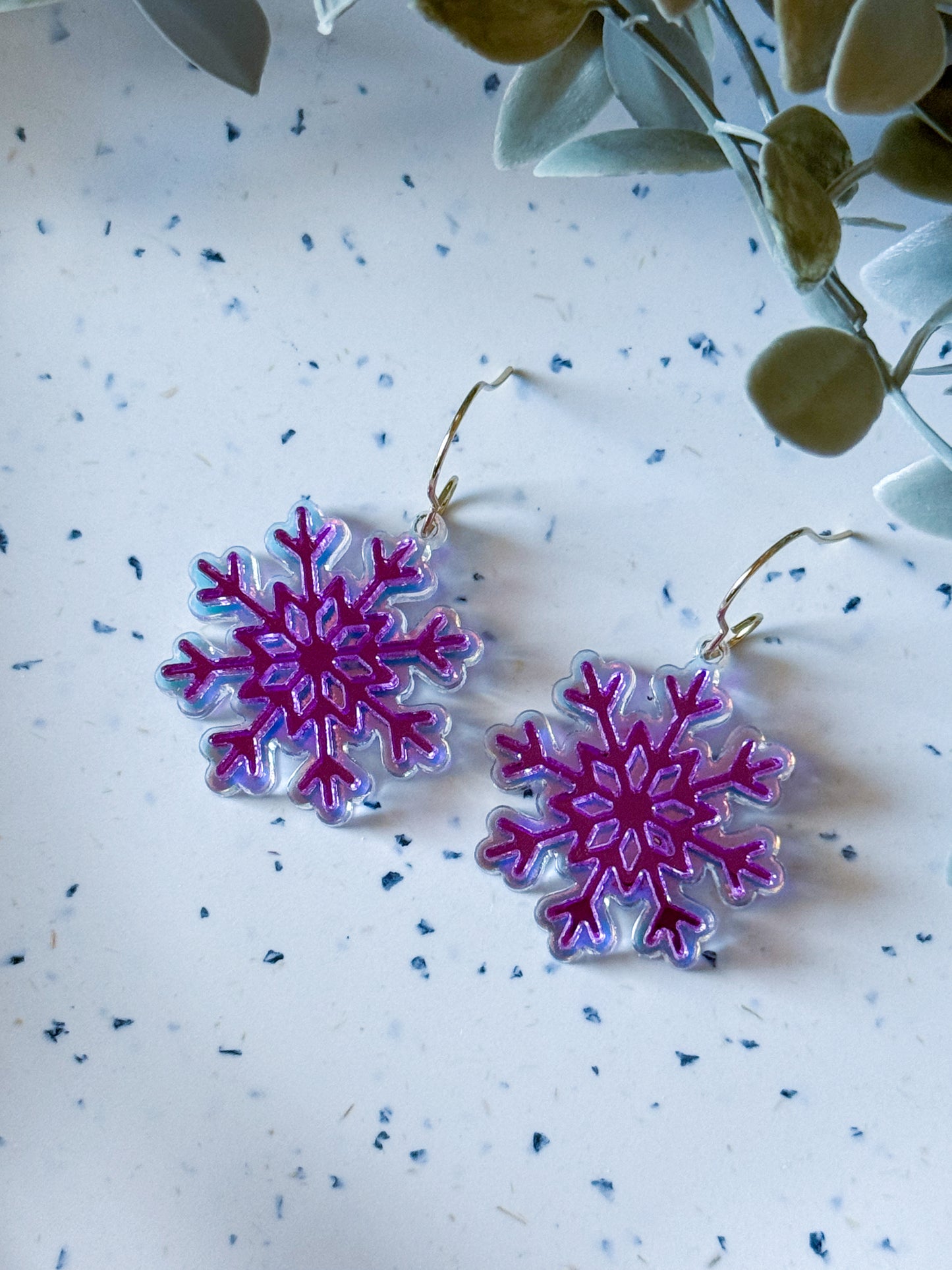 Christmas Collection: Purple Snowflakes