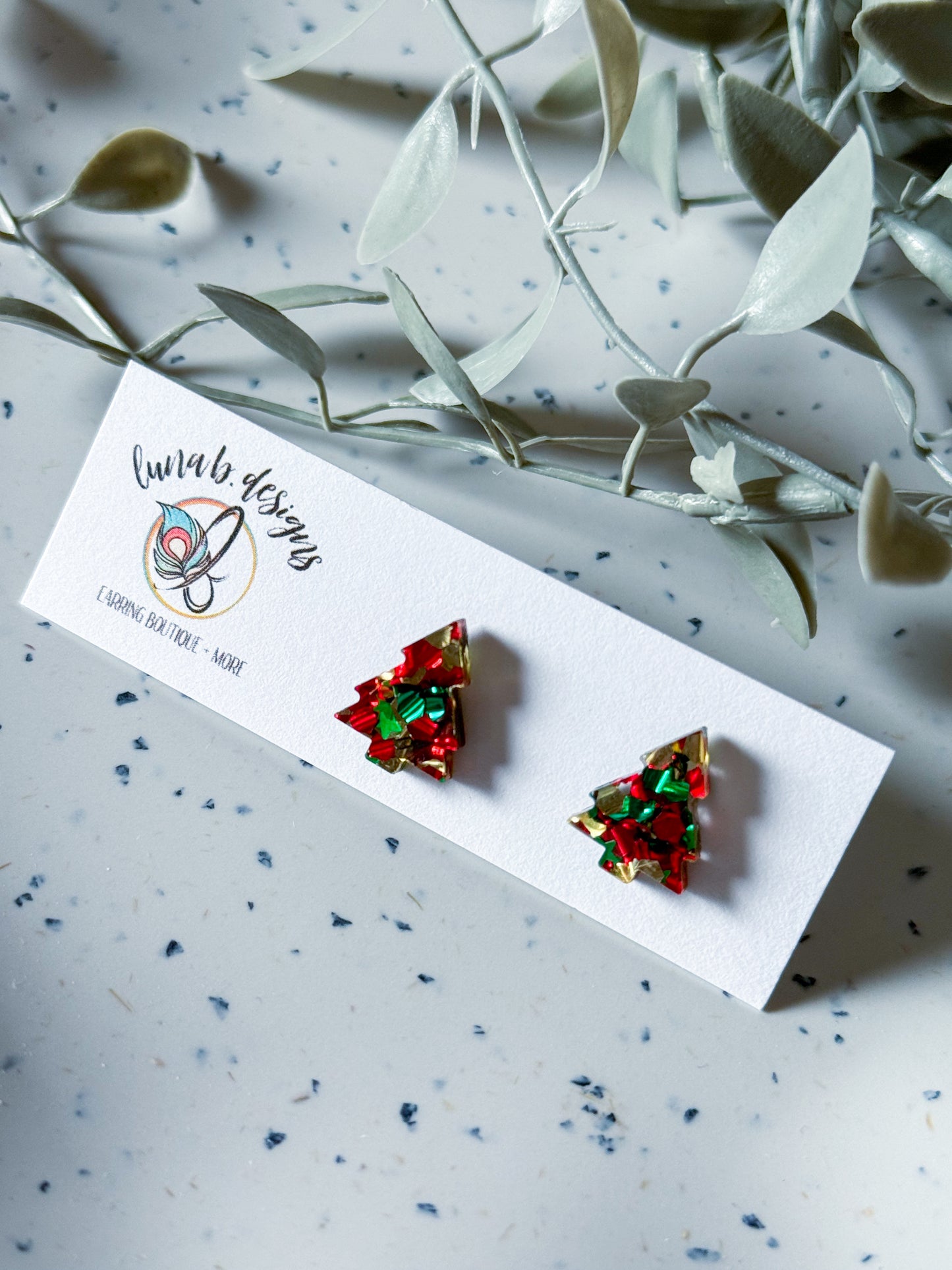 Christmas Collection Studs: Trees