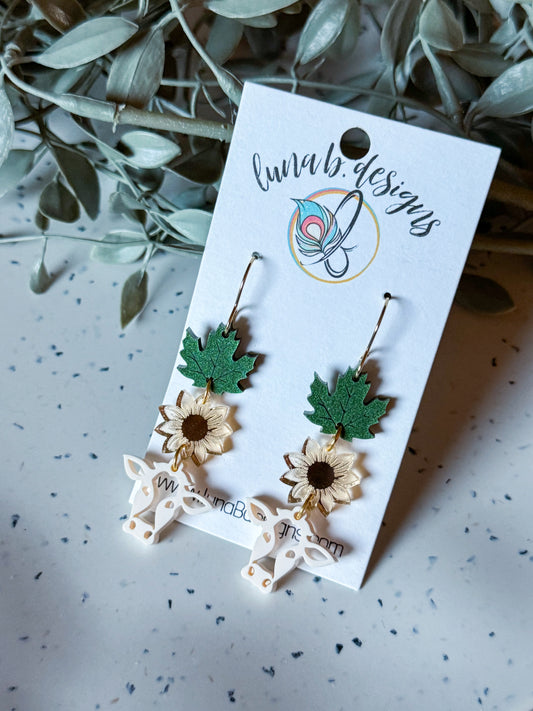 FALLoween: Sunflower + Cow