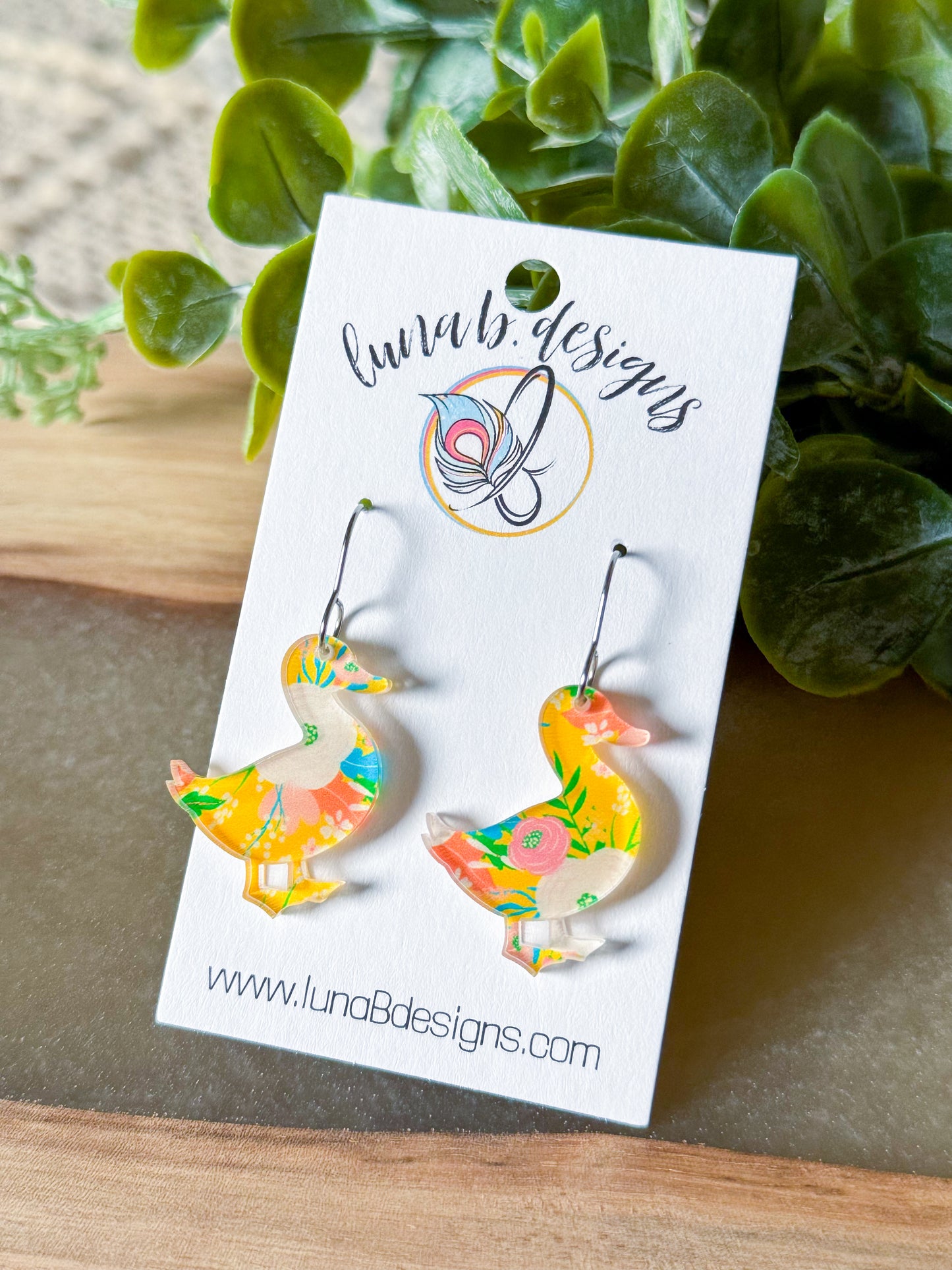 Floral Friends: Yellow Duck