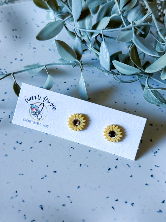 FALLoween Studs: Sunflowers (Yellow)