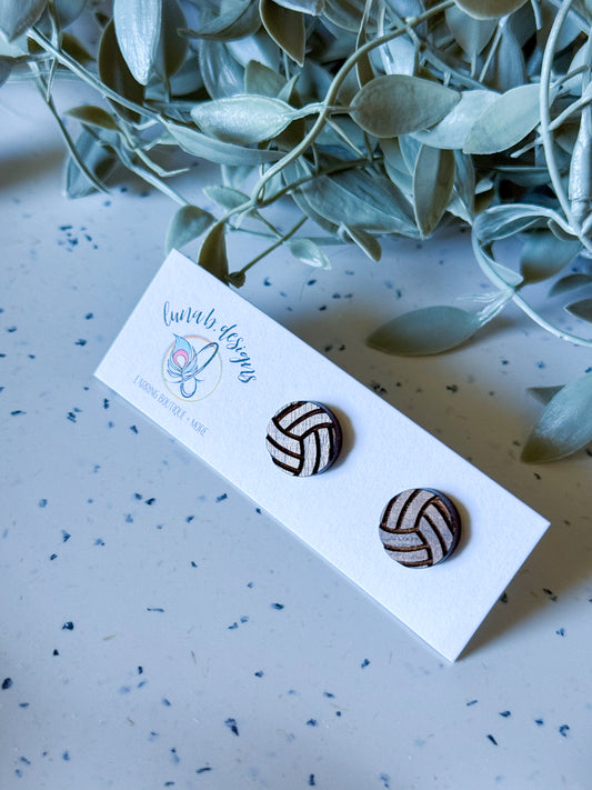 Game Day Studs: Volleyball