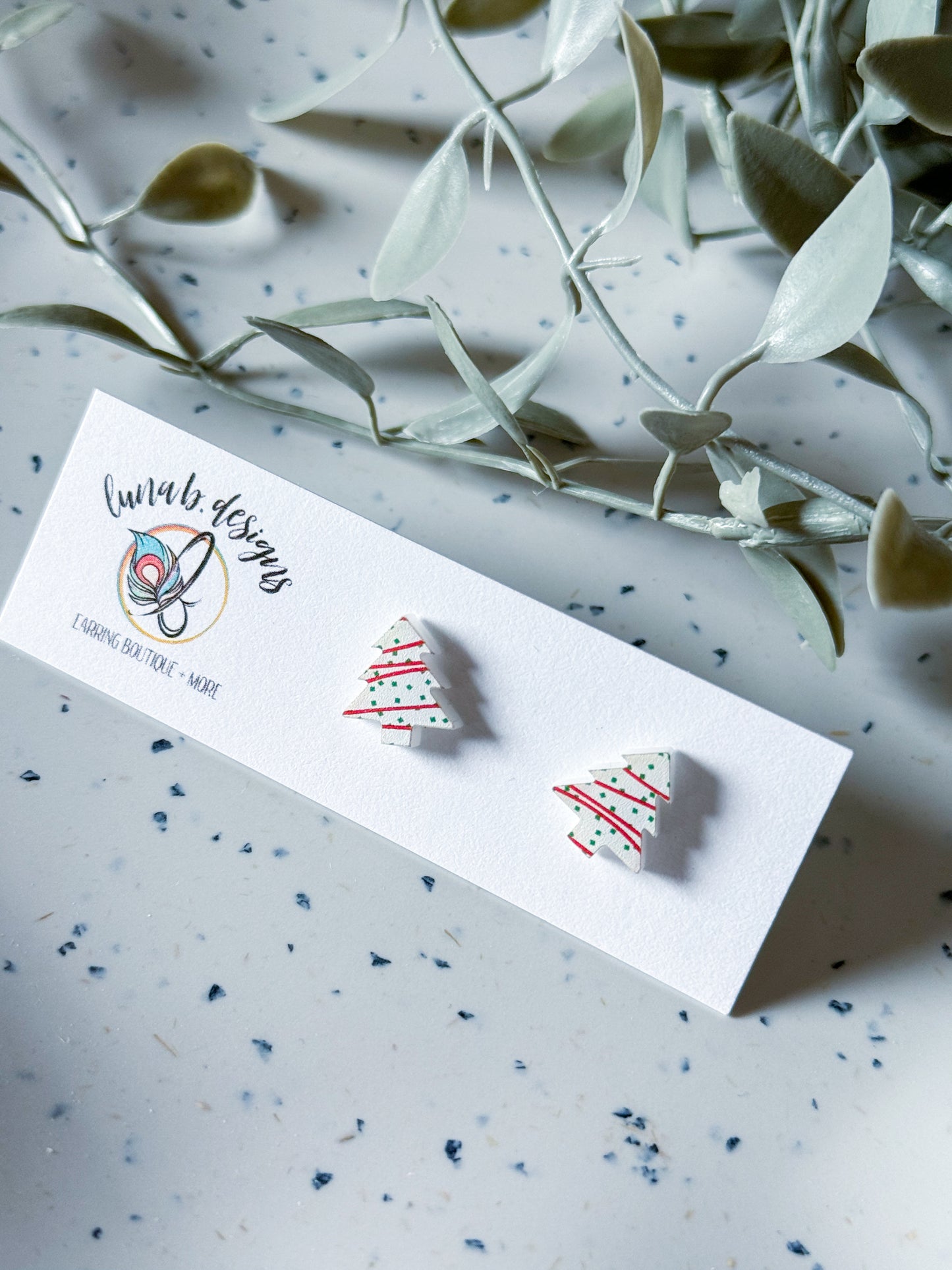 Christmas Collection Studs: Trees