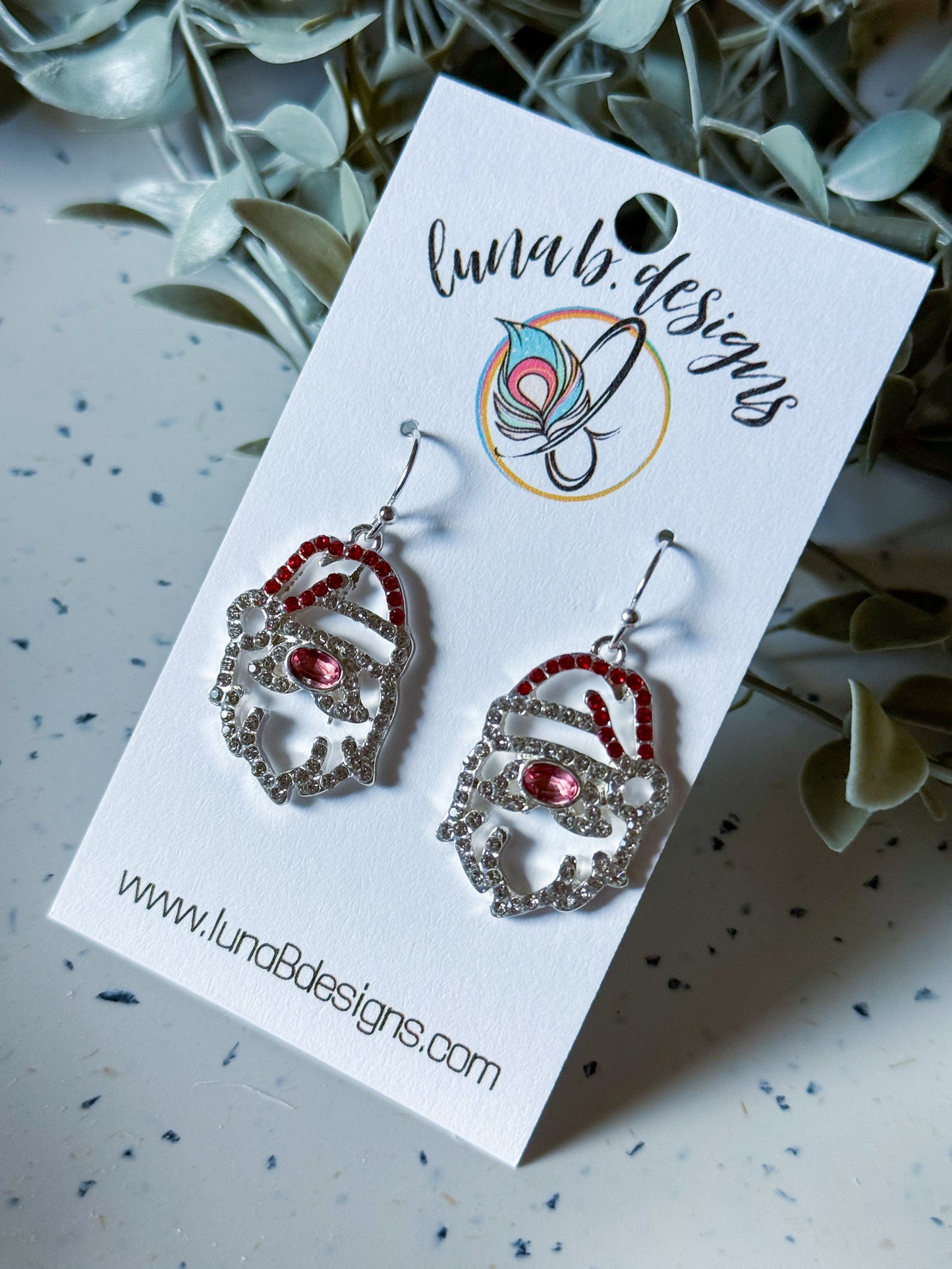 Christmas: Rhinestone Santa (Silver)