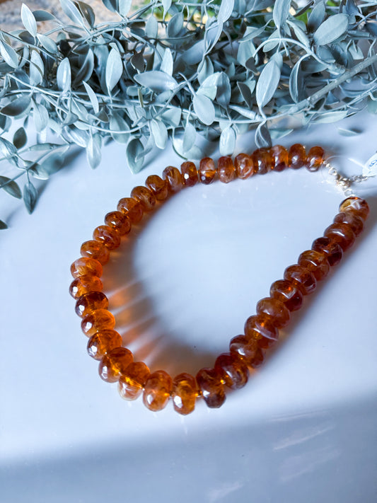 Beaded Necklace - Amber