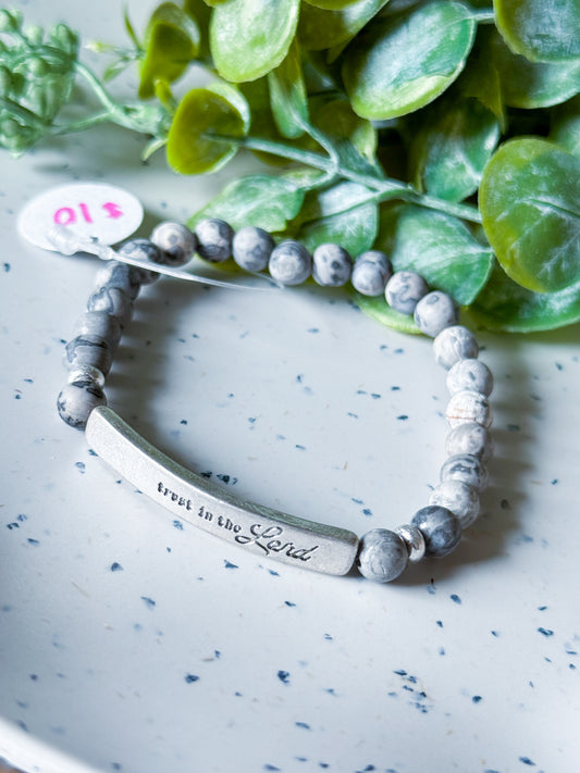 Cross Bracelet - Jet/Silver