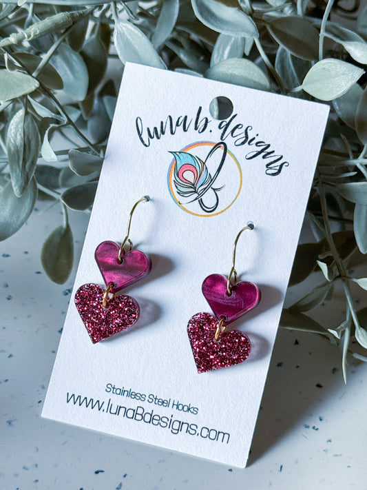 Valentine: Burgundy Hearts