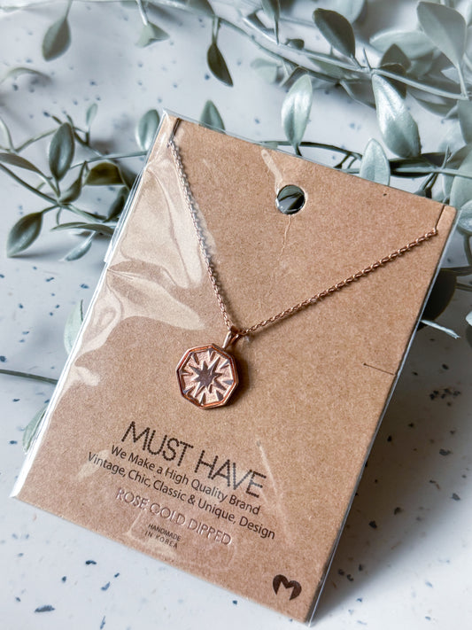 Necklace - Rose Gold Dipped (16”)