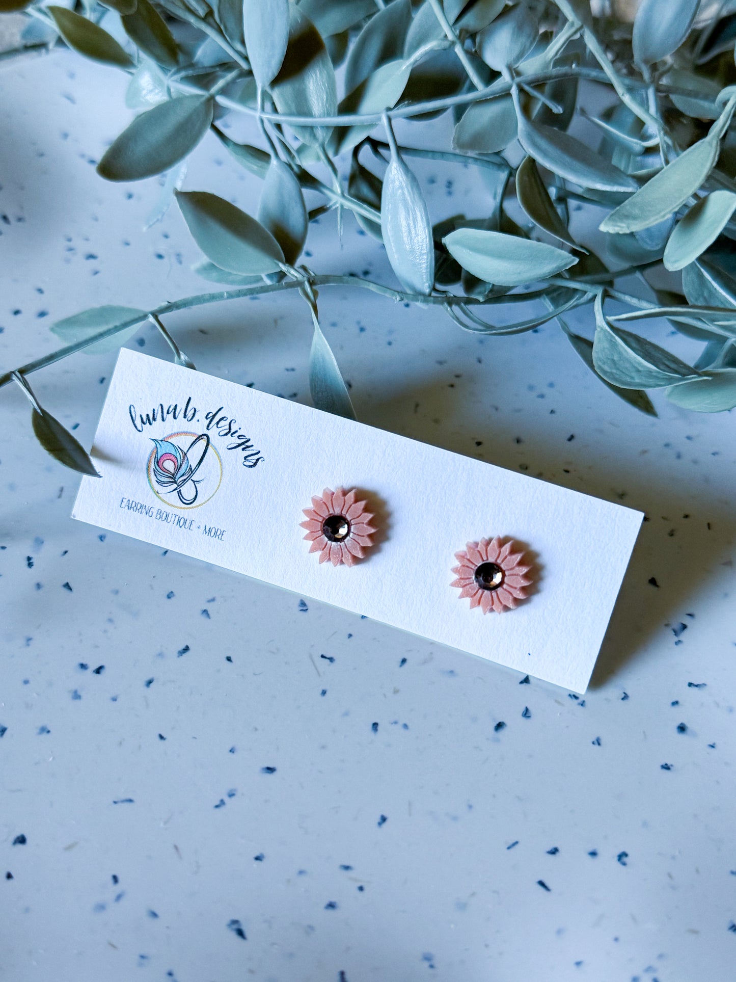 FALLoween Studs: Sunflowers (Orange)