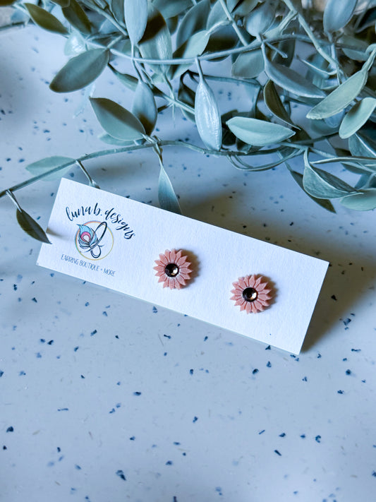 FALLoween Studs: Sunflowers (Orange)