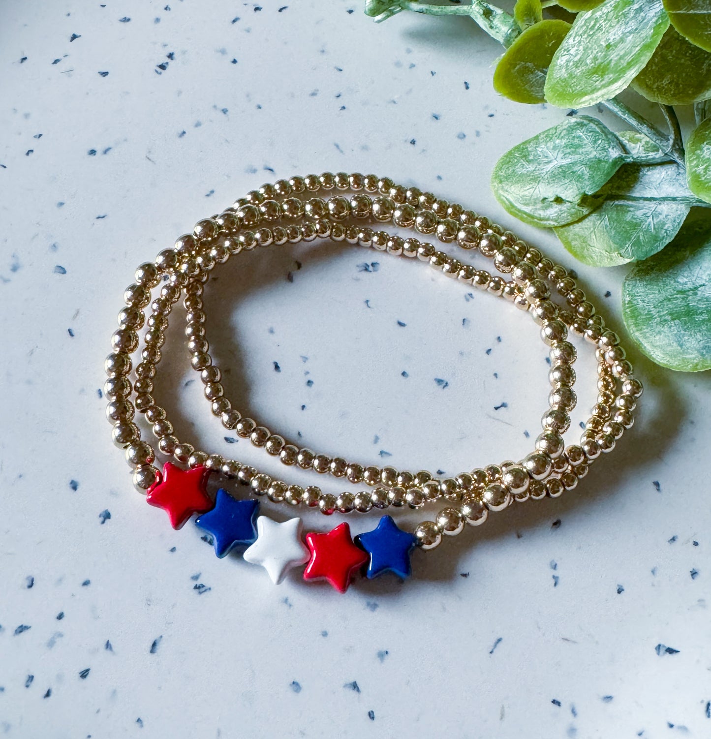 Stars & Stripes: Bracelet Set (Gold)