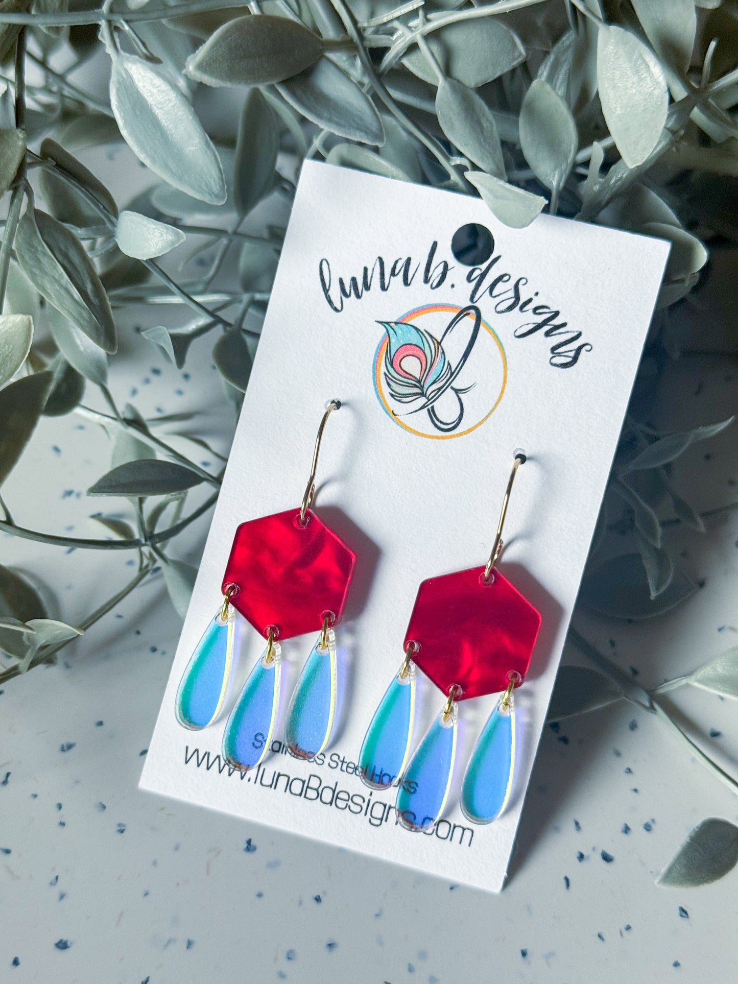 Valentine: Red w/ Iridescent