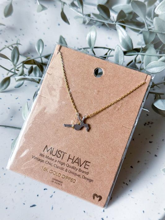 Swing Necklace - Gold Dipped (16”)