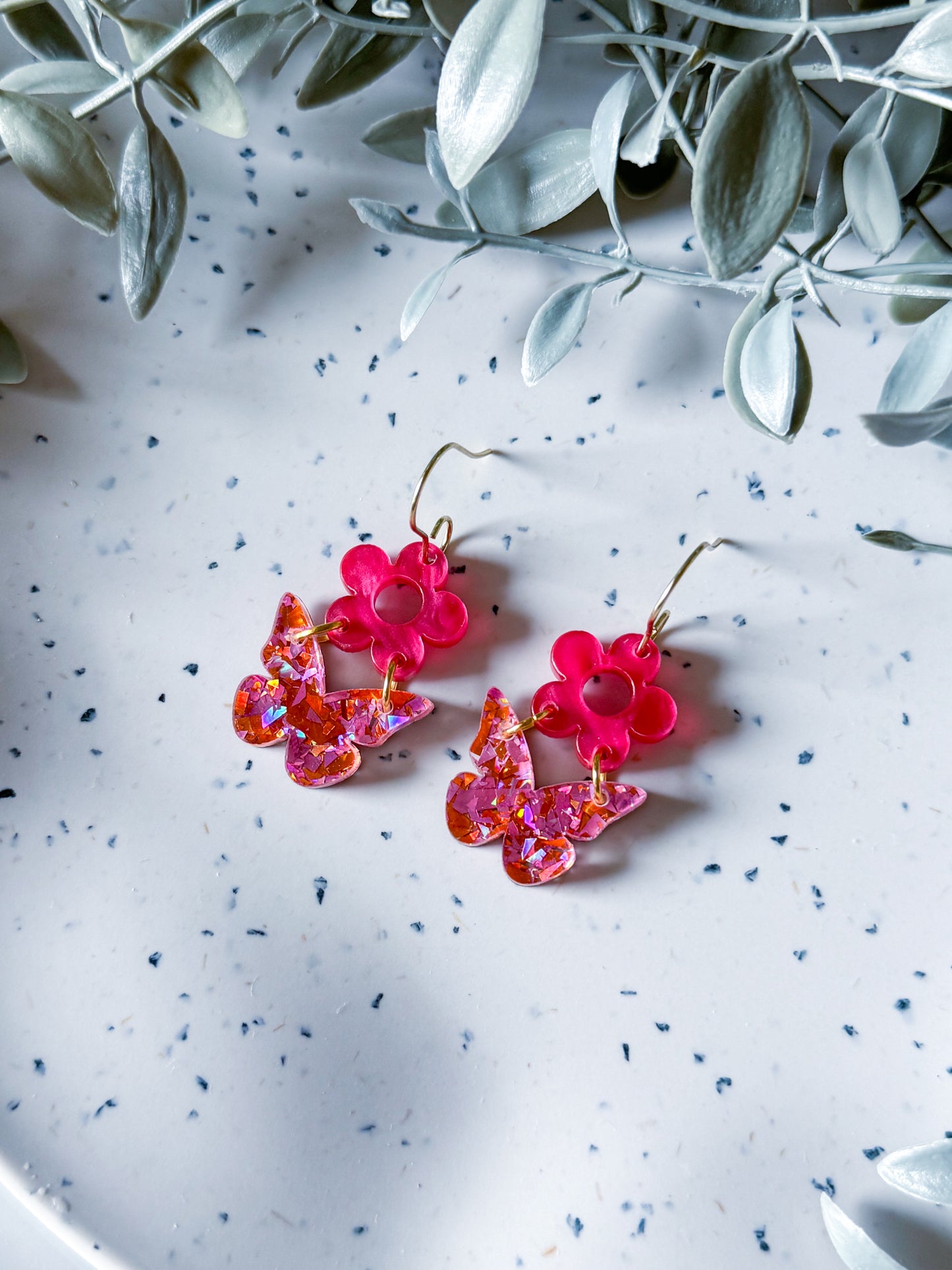 Spring & Easter: Pink/Orange Butterfly
