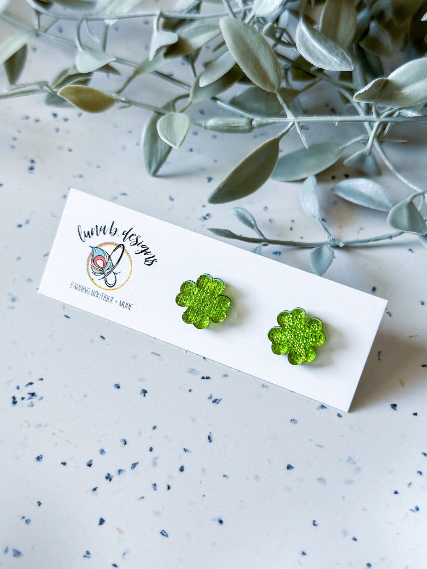 St. Patrick’s Day: Clover Studs