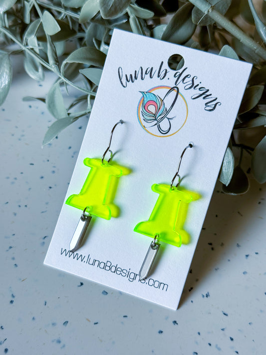 Back to School 🎀✏️: Neon Yellow Push Pins