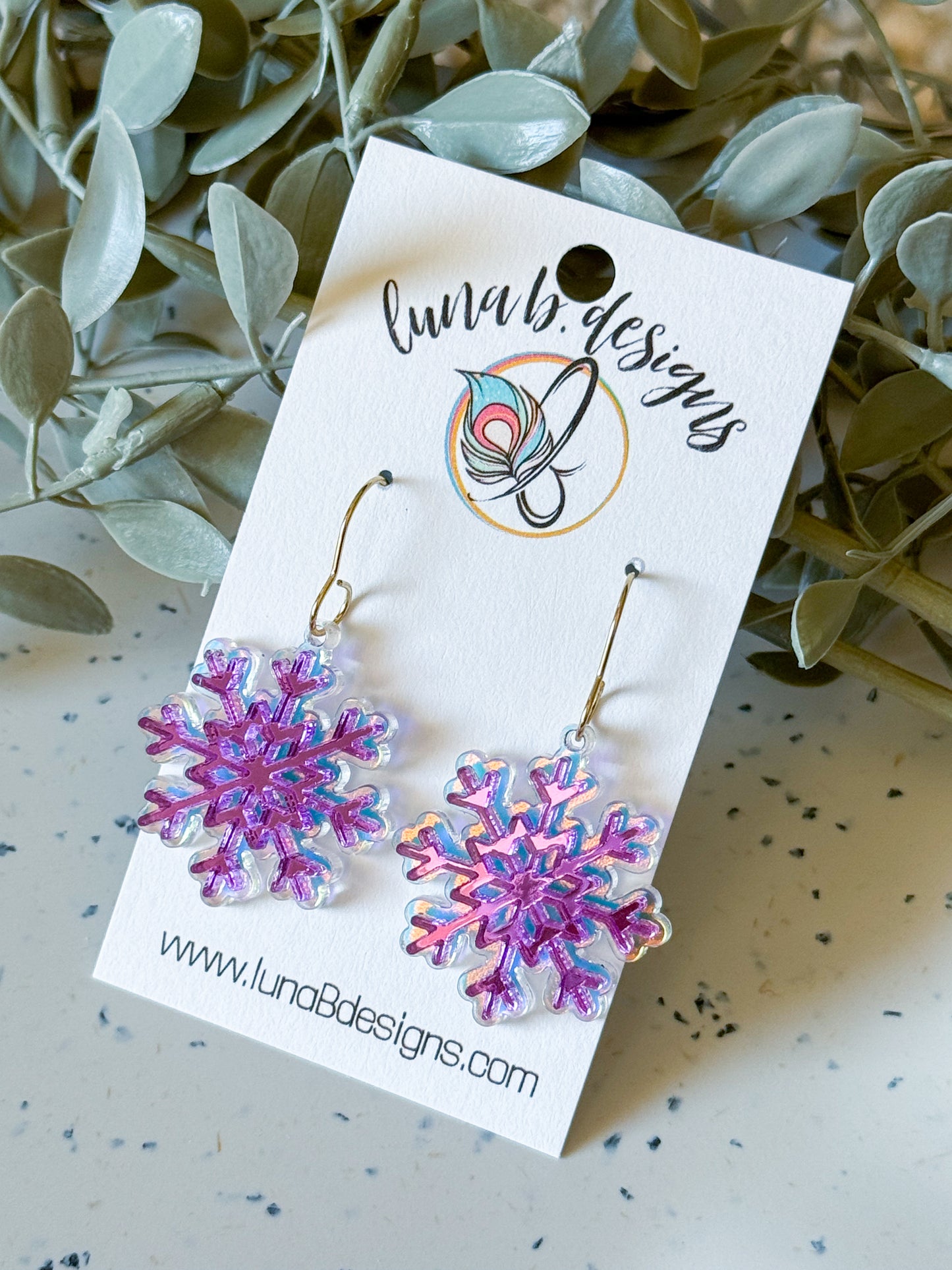 Christmas Collection: Purple Snowflakes