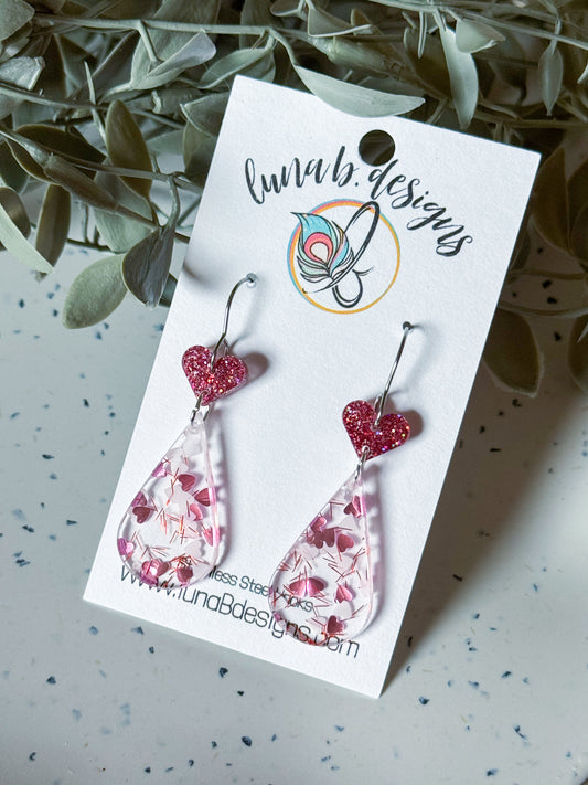 Valentine: Pink Heart Drops