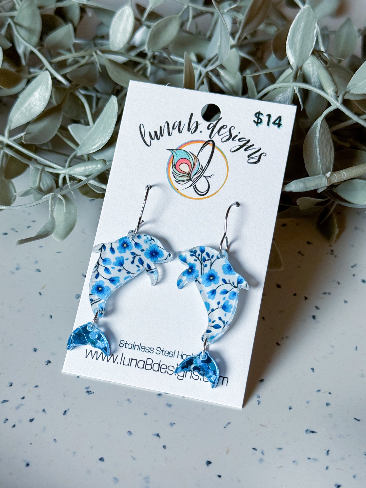 Summer: Floral Dolphins