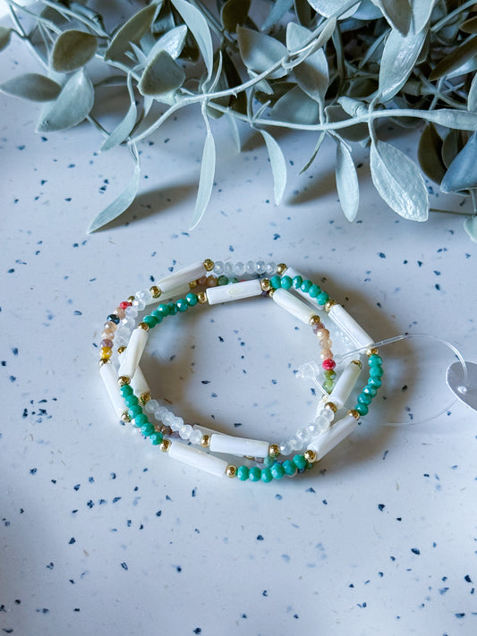 Seed Bead & Pearl Bracelets
