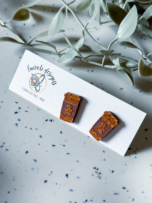 Christmas Collection Studs: Gingerbread Latte