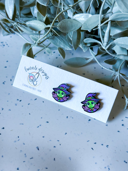 FALLoween Studs: Witch
