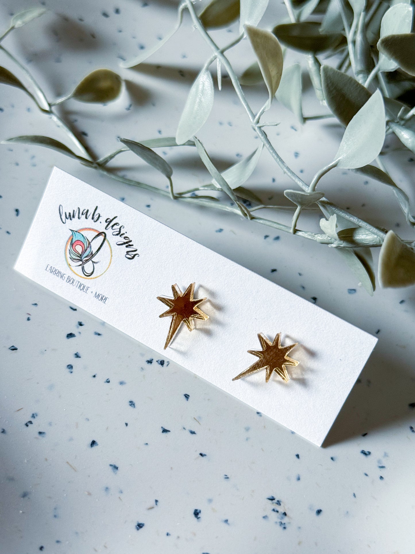 Christmas Collection Studs: Star of Bethlehem (Gold)