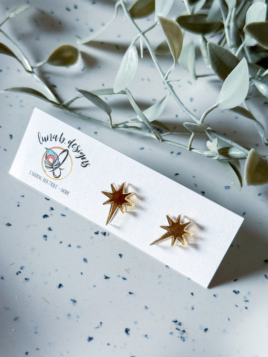 Christmas Collection Studs: Star of Bethlehem (Gold)