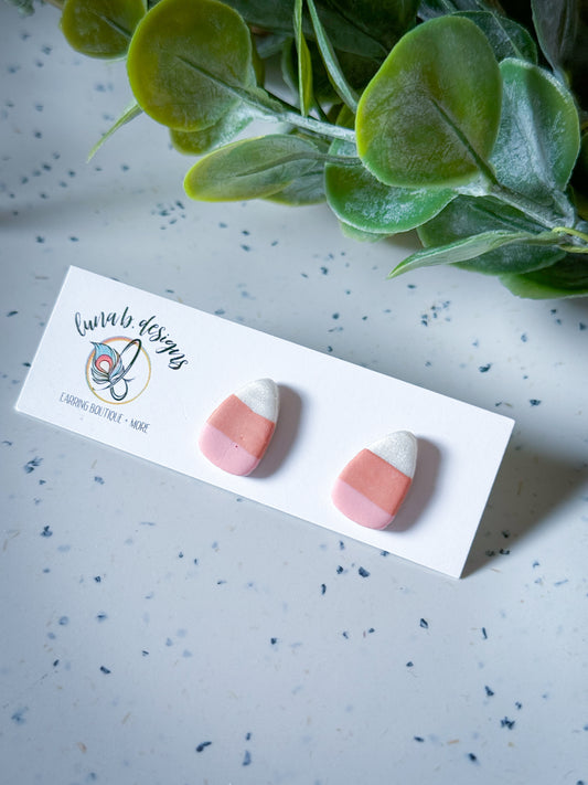 Fall: Pastel Candy Corn Studs