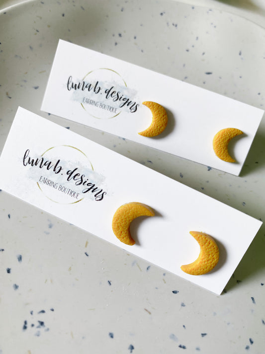 FaBOOlous Fall: Clay Moon Studs