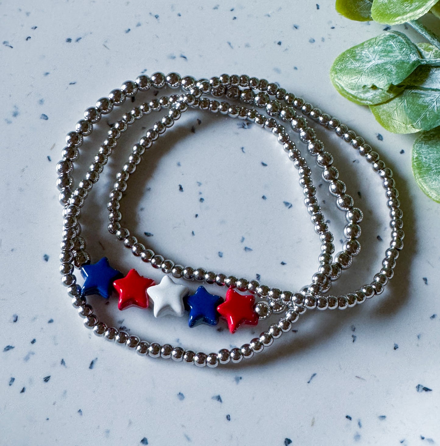 Stars & Stripes: Bracelet Set (Silver)