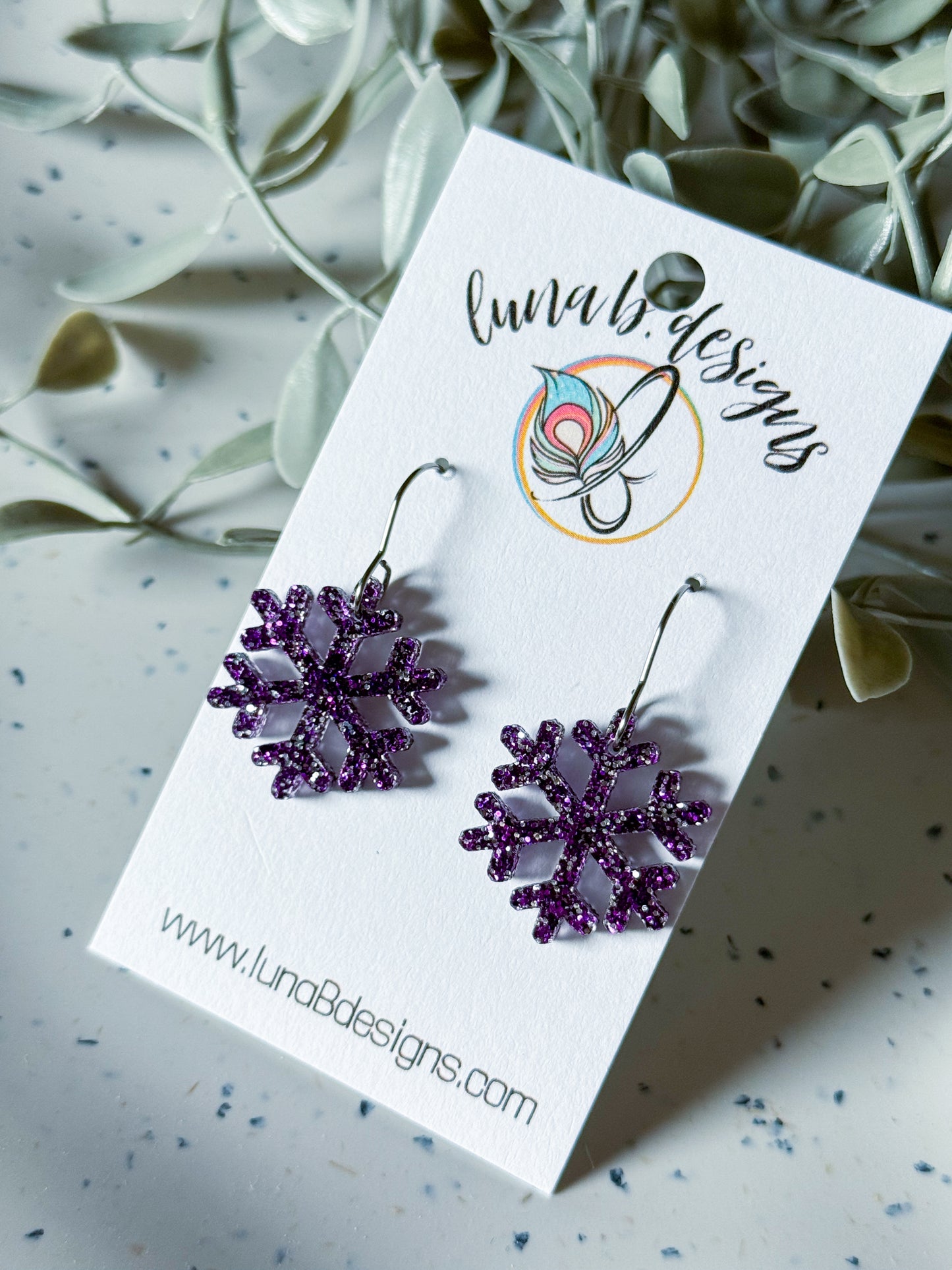 Christmas Collection: Purple Snowflakes