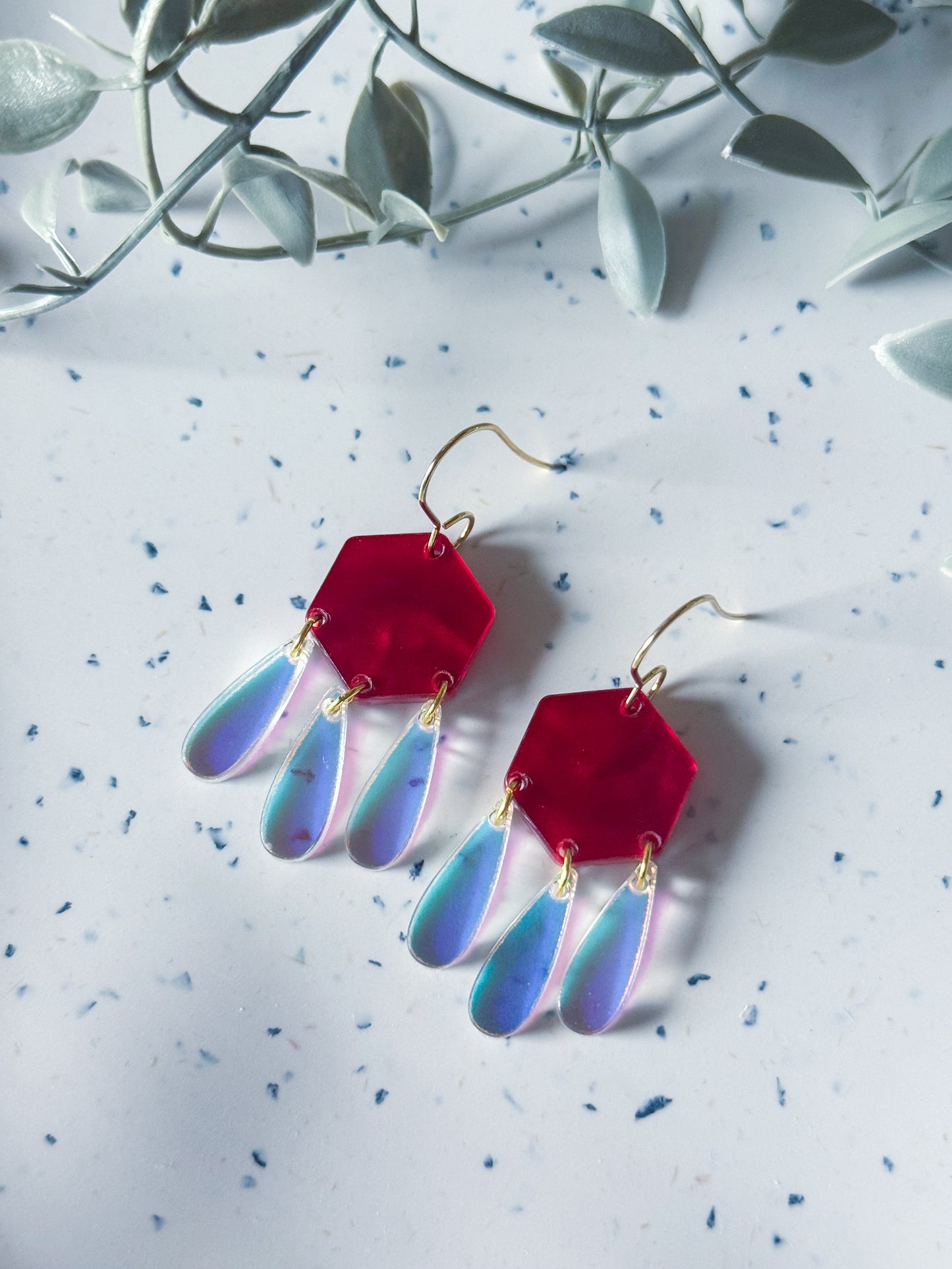 Valentine: Red w/ Iridescent