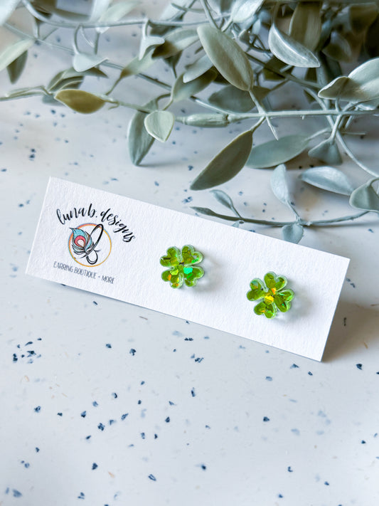 St. Patrick’s Day: Clover Studs