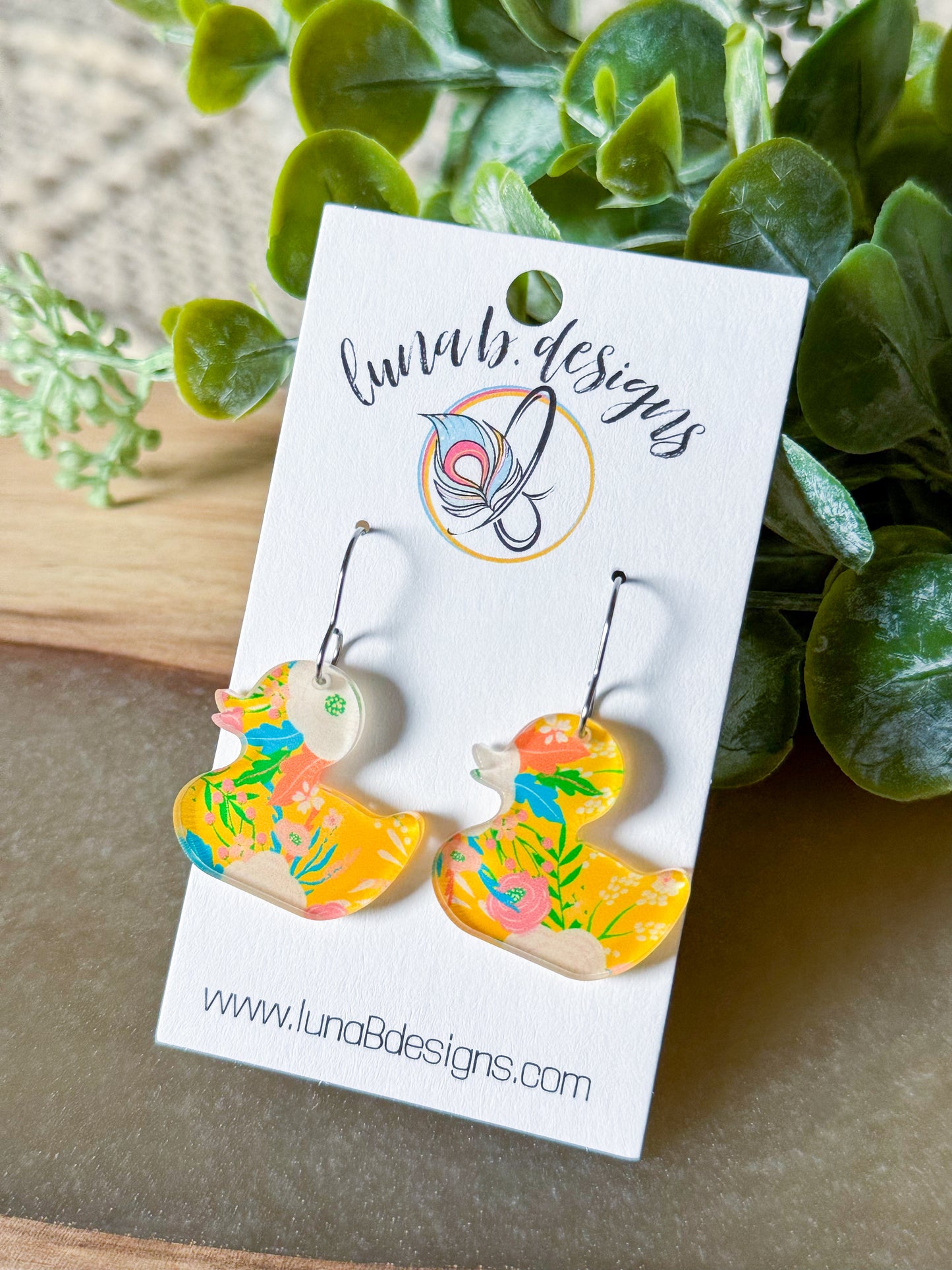 Floral Friends: Yellow Ducky